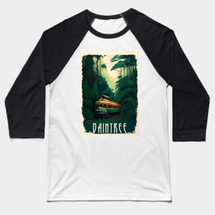 Daintree Rainforest Australia Vintage Travel Art Poster Baseball T-Shirt